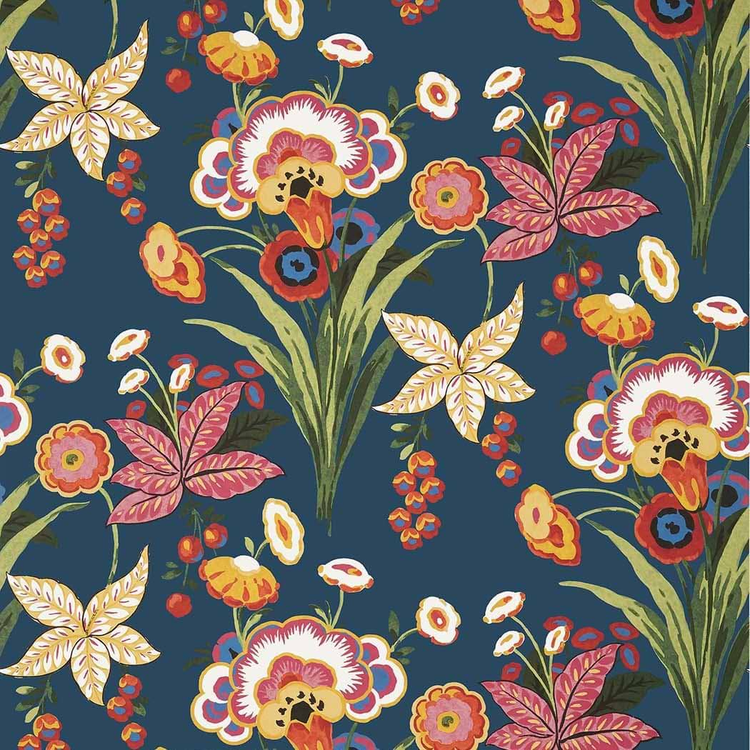Pasadena-Behang-Tapete-Thibaut-Navy-Rol-T20854-Selected Wallpapers