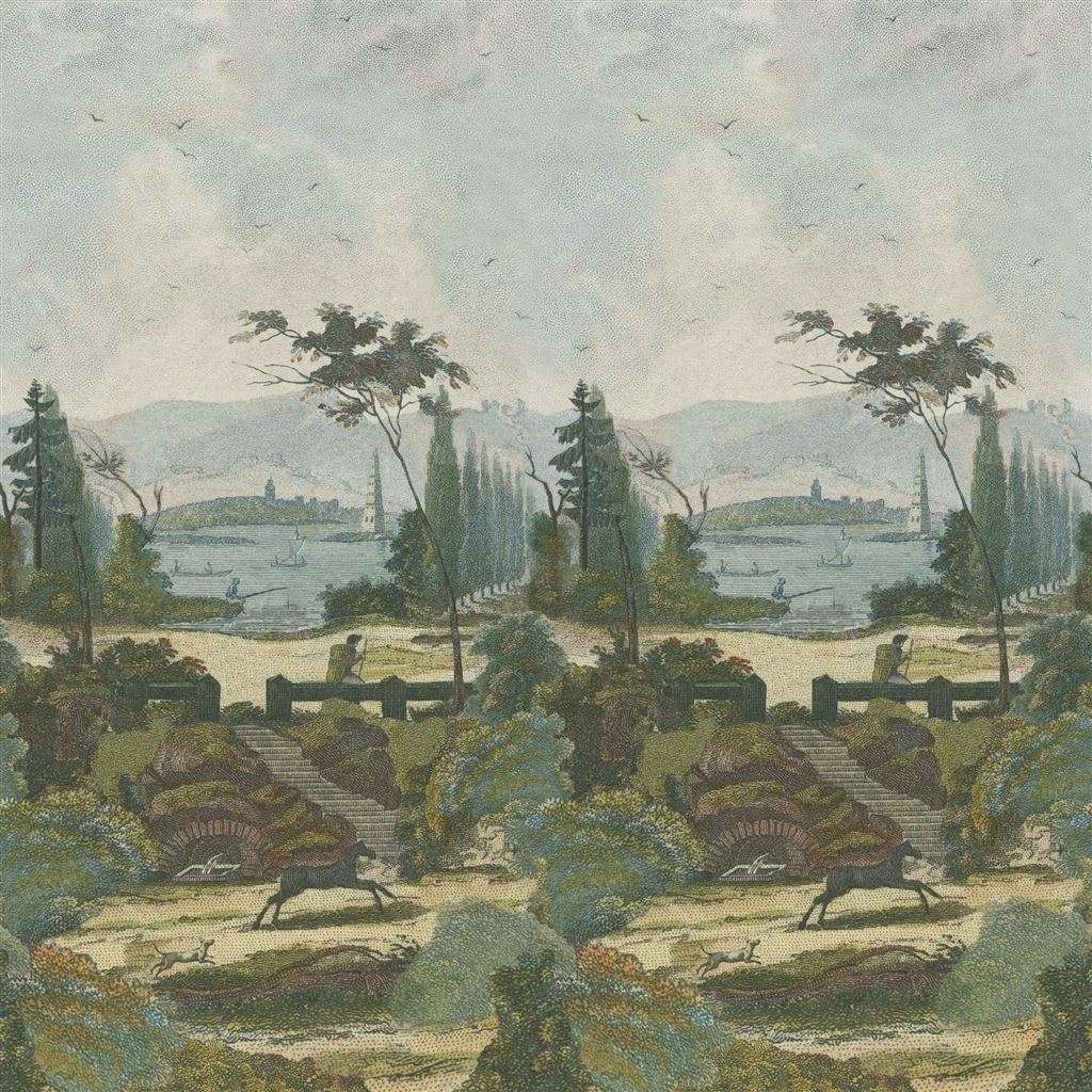 Pastoral Scene 2-behang-Tapete-Designers Guild-Sky-Set-PJD6006/01-Selected Wallpapers