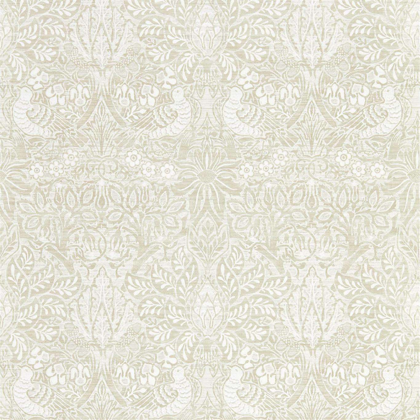 Pure Dove & Rose-behang-Tapete-Morris & Co-White Clover-Rol-216521-Selected Wallpapers