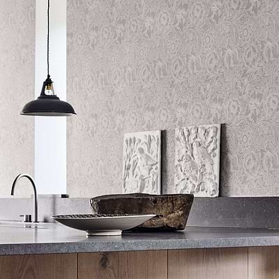 Pure Poppy-behang-Tapete-Morris & Co-Selected Wallpapers