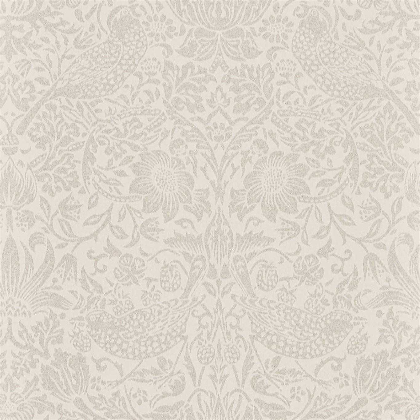 Pure Strawberry Thief-behang-Tapete-Morris & Co-Ecru/Cream-Rol-216020-Selected Wallpapers