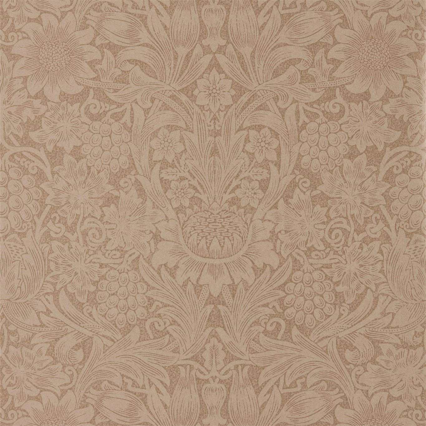 Pure Sunflower-behang-Tapete-Morris & Co-Copper/Russet-Rol-216046-Selected Wallpapers