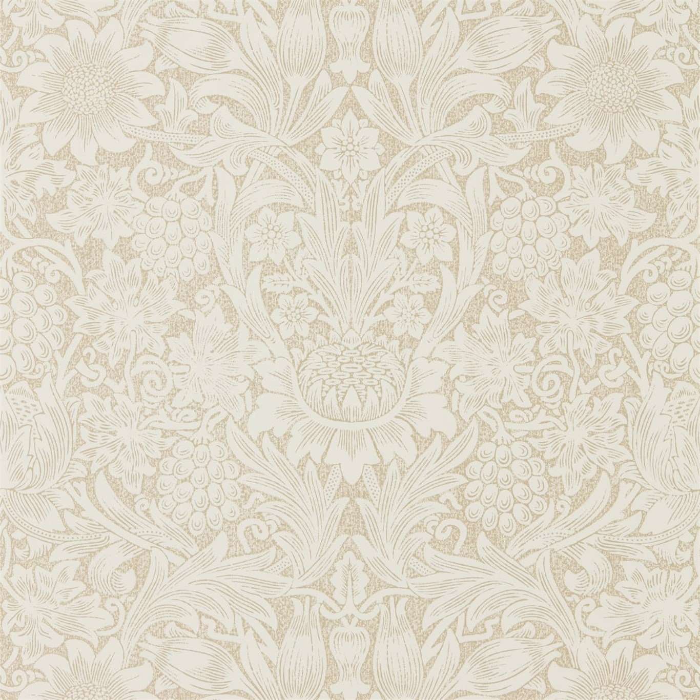 Pure Sunflower-behang-Tapete-Morris & Co-Parchement/Gold-Rol-216047-Selected Wallpapers