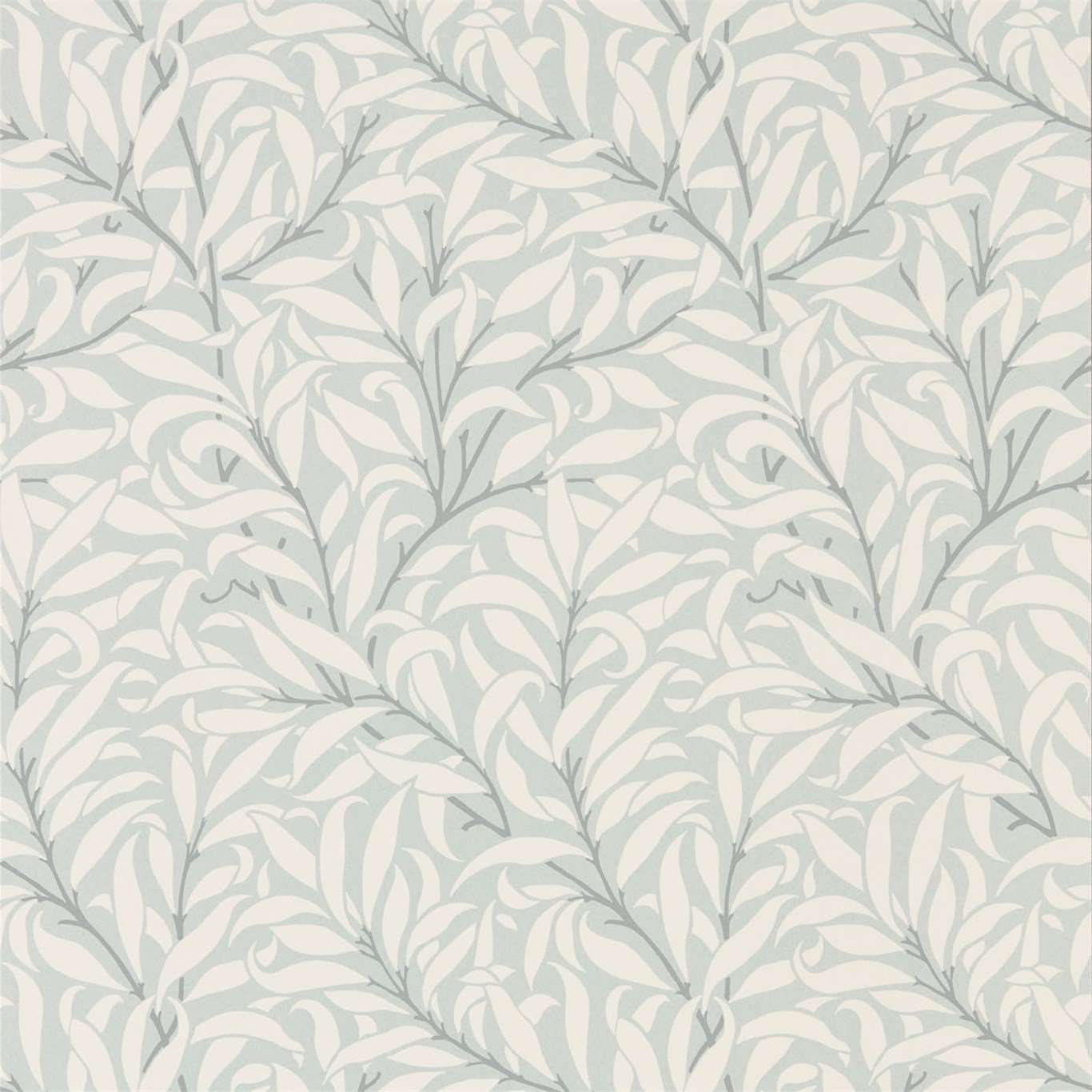 Pure Willow Bough-behang-Tapete-Morris & Co-Eggshell/Chalk-Rol-216024-Selected Wallpapers