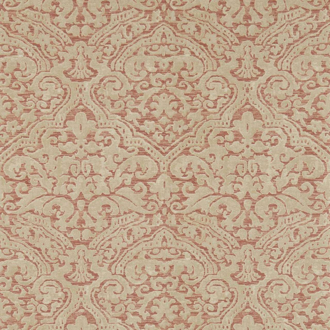Renaissance Damask-behang-Tapete-Zoffany-Russet-Rol-312026-Selected Wallpapers
