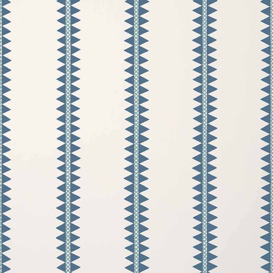 Reno Stripe-Behang-Tapete-Thibaut-Teal-Rol-T13243-Selected Wallpapers
