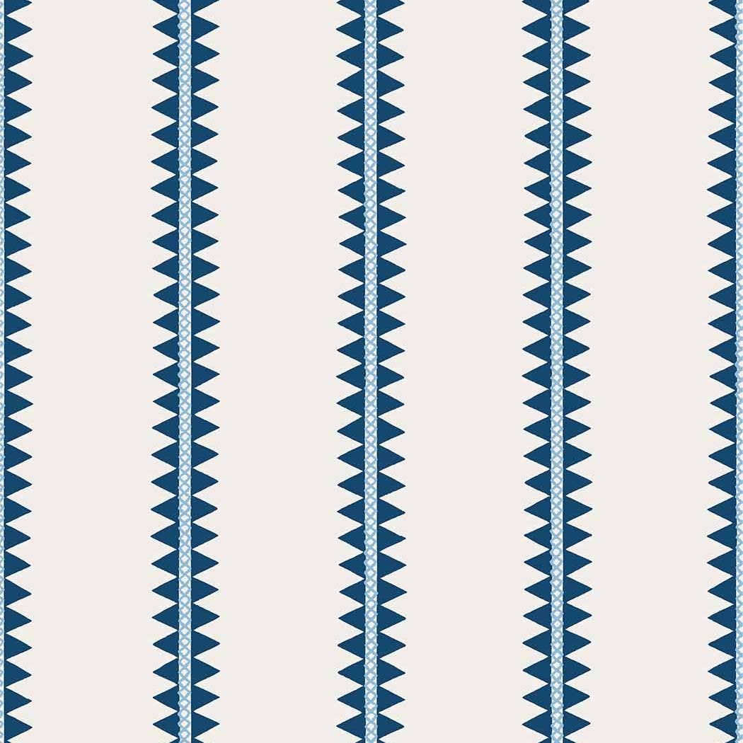 Reno Stripe-Behang-Tapete-Thibaut-Navy-Rol-T13244-Selected Wallpapers