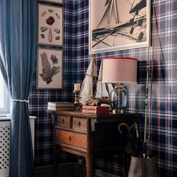 Seaport Plaid-behang-Tapete-Mind the Gap-Selected Wallpapers