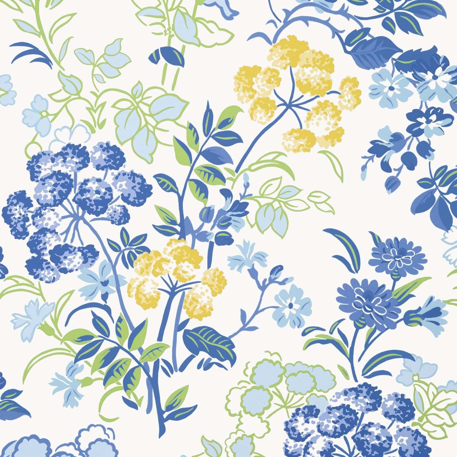 ドイリー1183❤️草原のflower garden✨特大77×43cm Spring Garden wallpaper Thibaut | wallpaper Spring Garden
