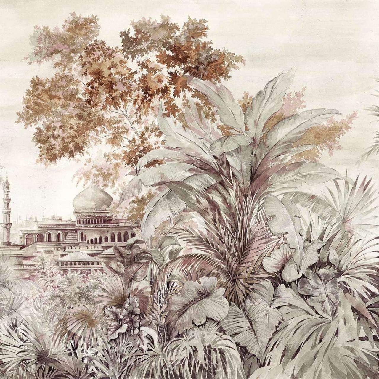 Taj Mahal-Behang-Tapete-Coordonne-Rose-Non Woven-7900122-Selected Wallpapers