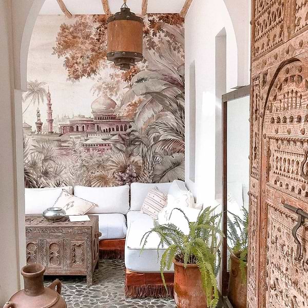 Taj Mahal Textile-Behang-Tapete-Coordonne-Selected Wallpapers