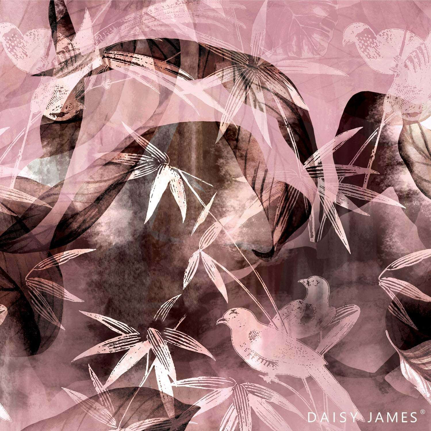 The Fairytale behang-Behang-Daisy James-Vinyl-Pink-M2-Selected Wallpapers &amp; Interiors