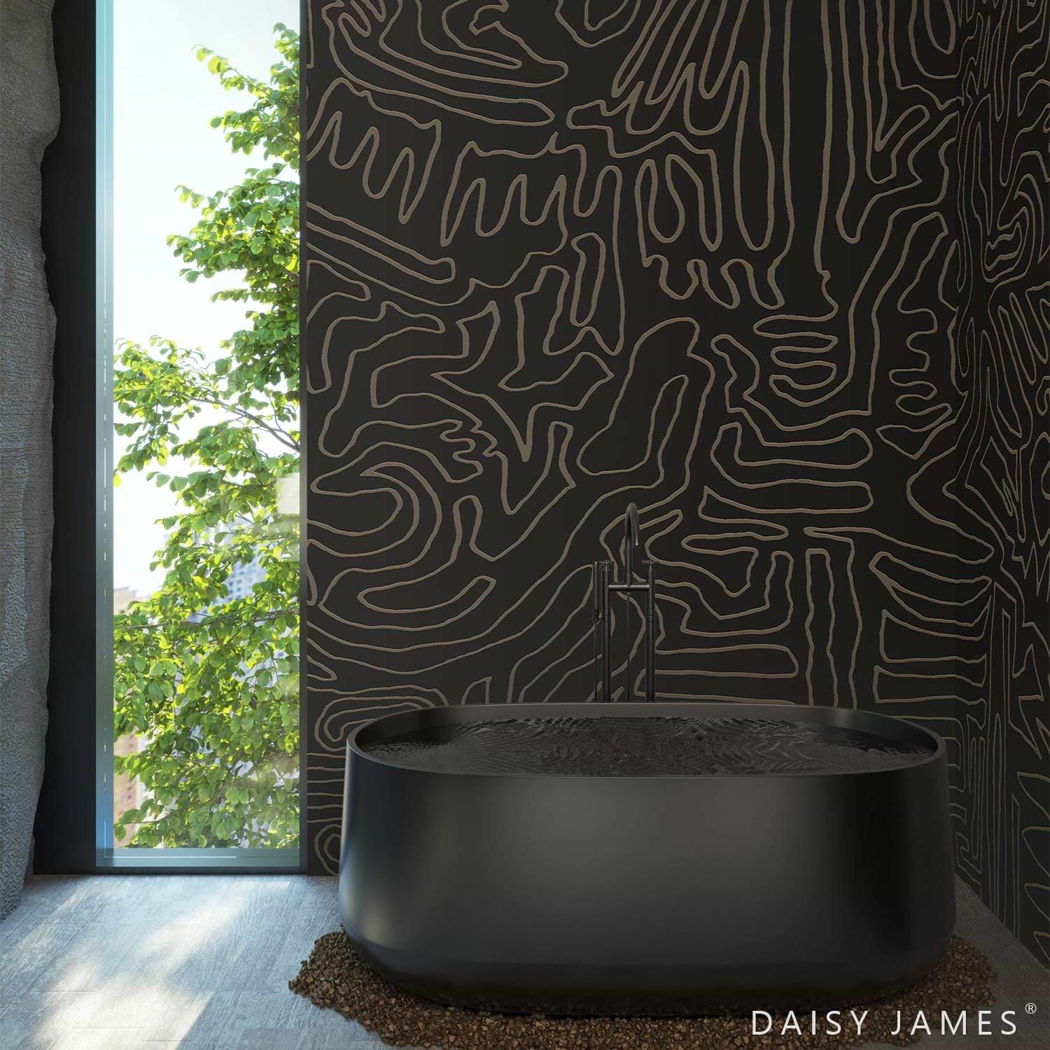 The Roam behang-Behang-Daisy James-Selected Wallpapers &amp; Interiors