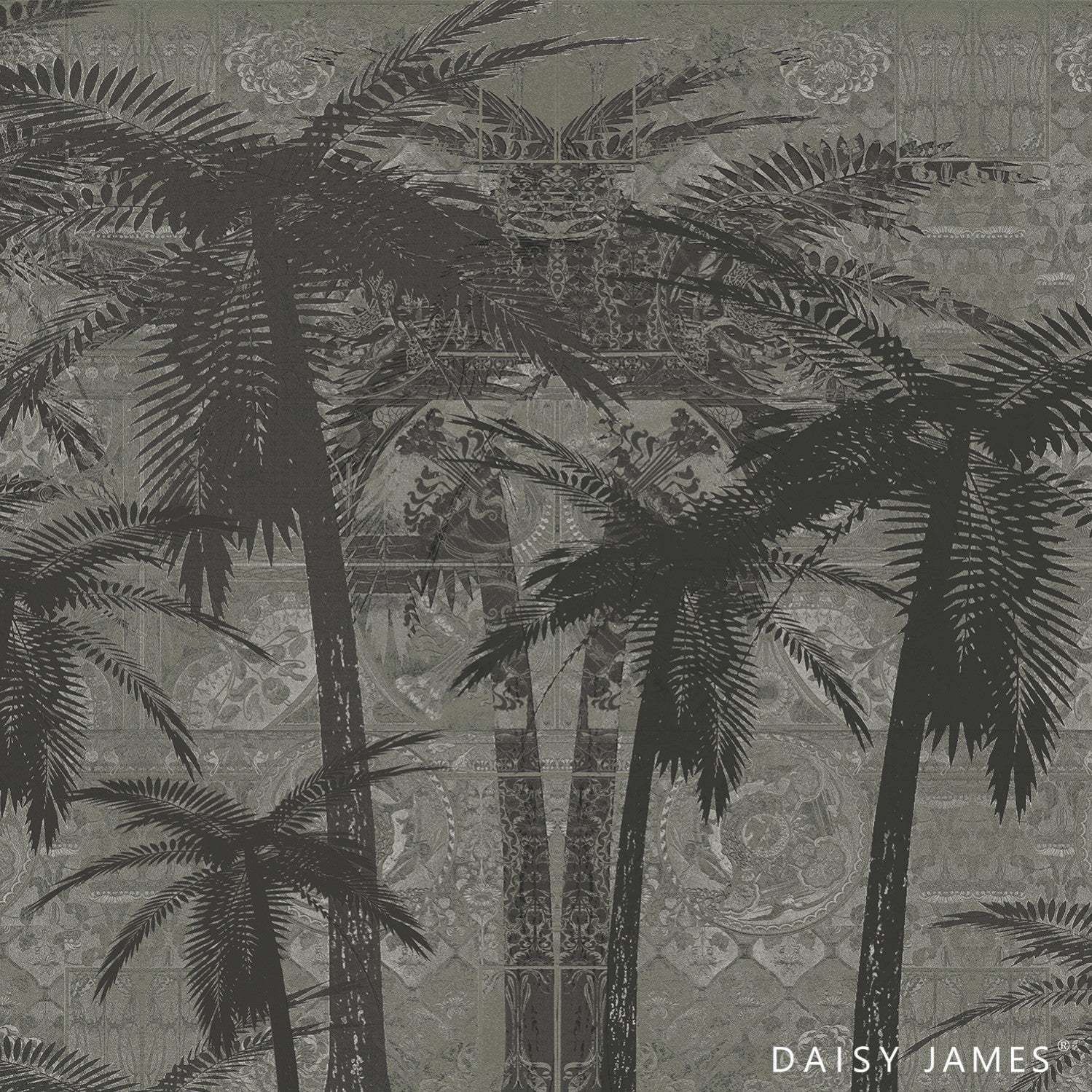 The Sunset BLVD behang-behang-Daisy James-Beige-Vinyl-M2-Selected Wallpapers &amp; Interiors