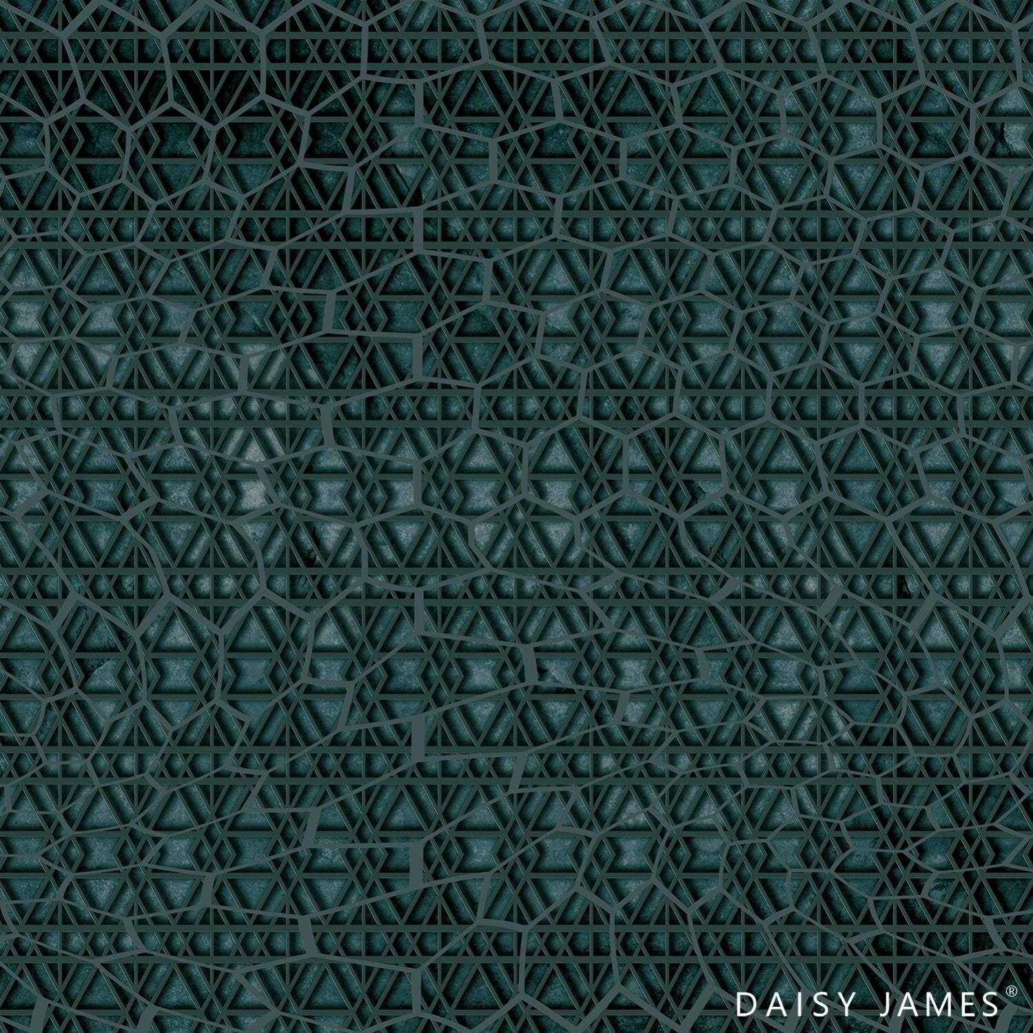 The Web behang-behang-Daisy James-Green-Vinyl-M2-Selected Wallpapers &amp; Interiors