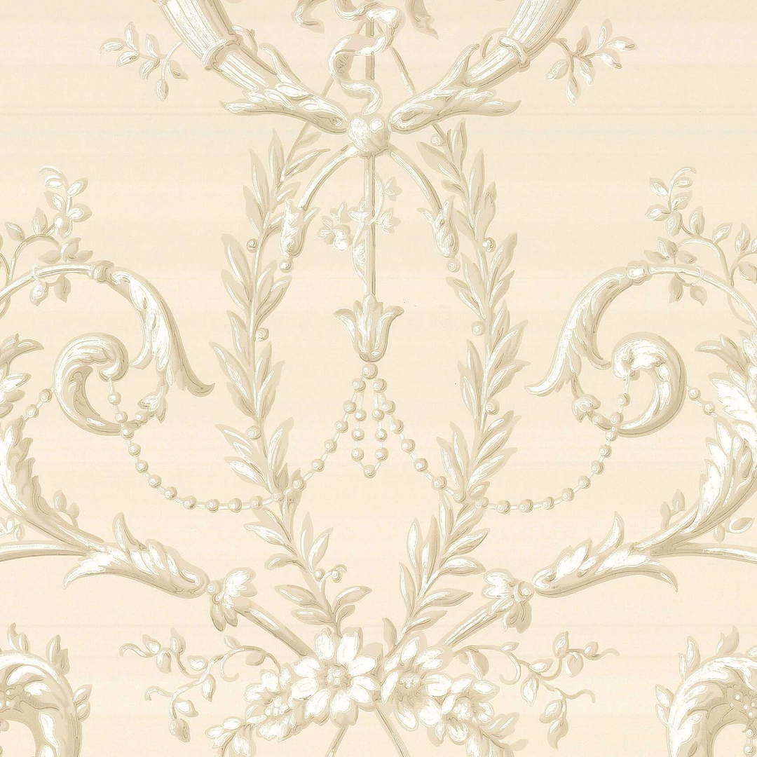 Versailles-behang-Tapete-Little Greene-Dark Pearl-Rol-0284VEDARKP-Selected Wallpapers