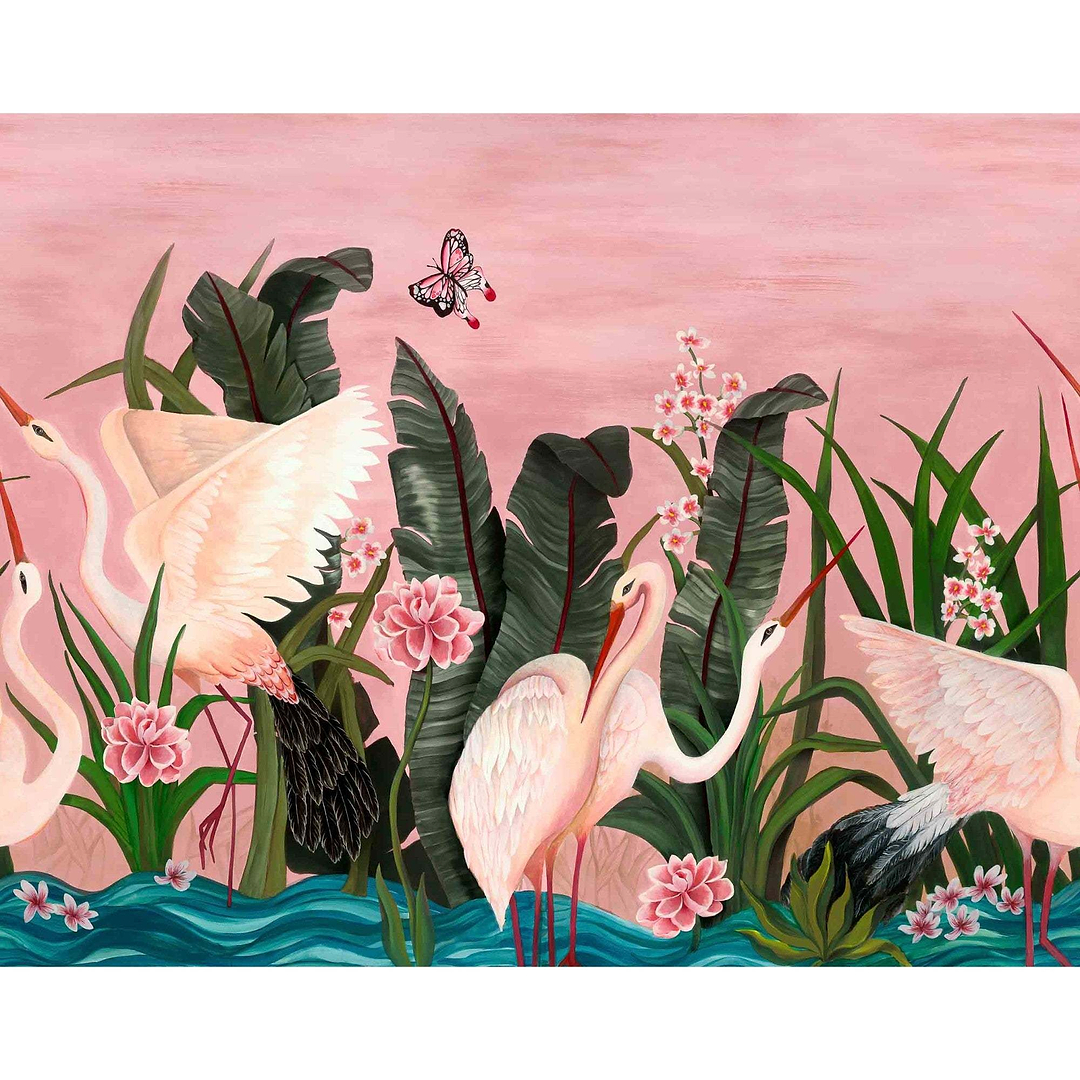Wetlands Sunrise Flight-Behang-Tapete-Coordonne-Selected Wallpapers