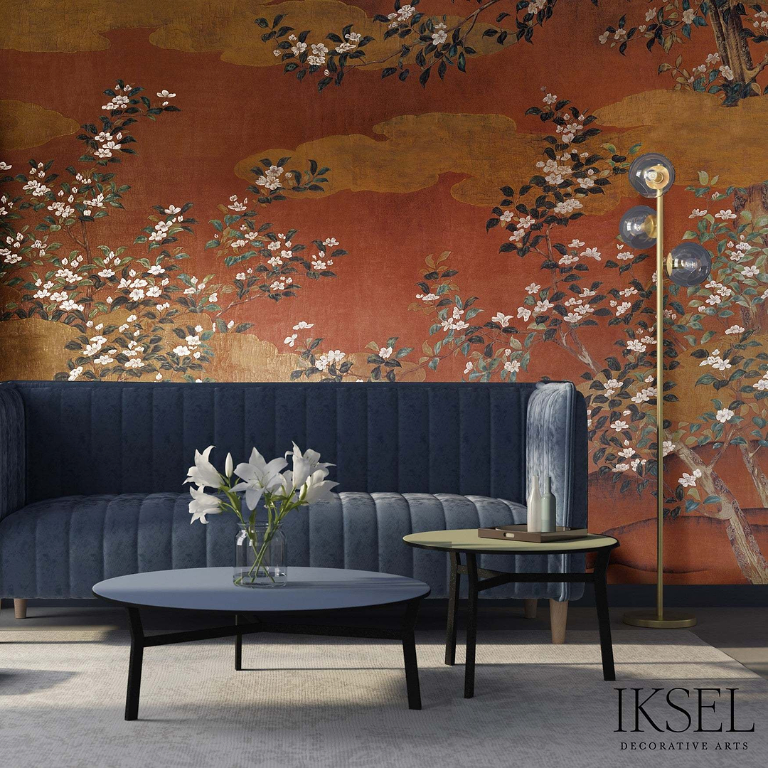 White Blossom-Behang-Iksel-Selected Wallpapers