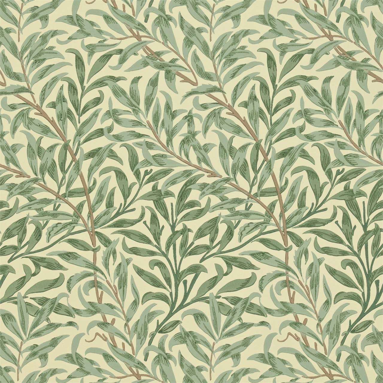 Willow Boughs-behang-Tapete-Morris & Co-Green-Rol-210490-Selected Wallpapers