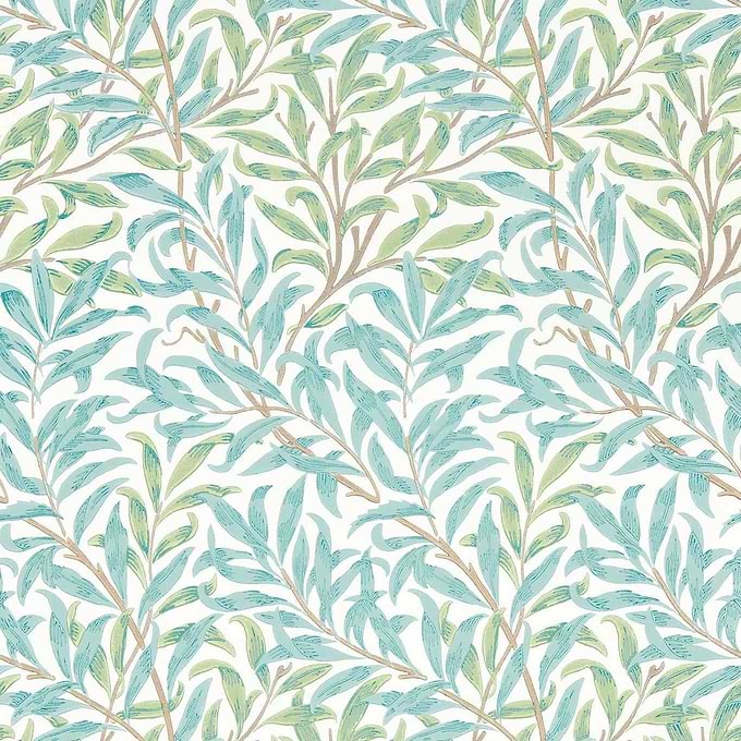 Willow Boughs-behang-Tapete-Morris & Co-Willow/Seaglass-Rol-217083-Selected Wallpapers