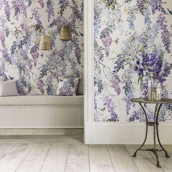 Wisteria Falls-behang-Tapete-Sanderson-Selected Wallpapers