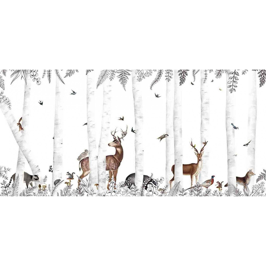 Woody Chestnut-behang-Tapete-Les Dominotiers-Selected Wallpapers