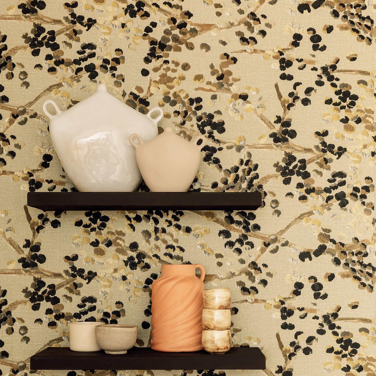 Lins brodes wallpaper collection Elitis