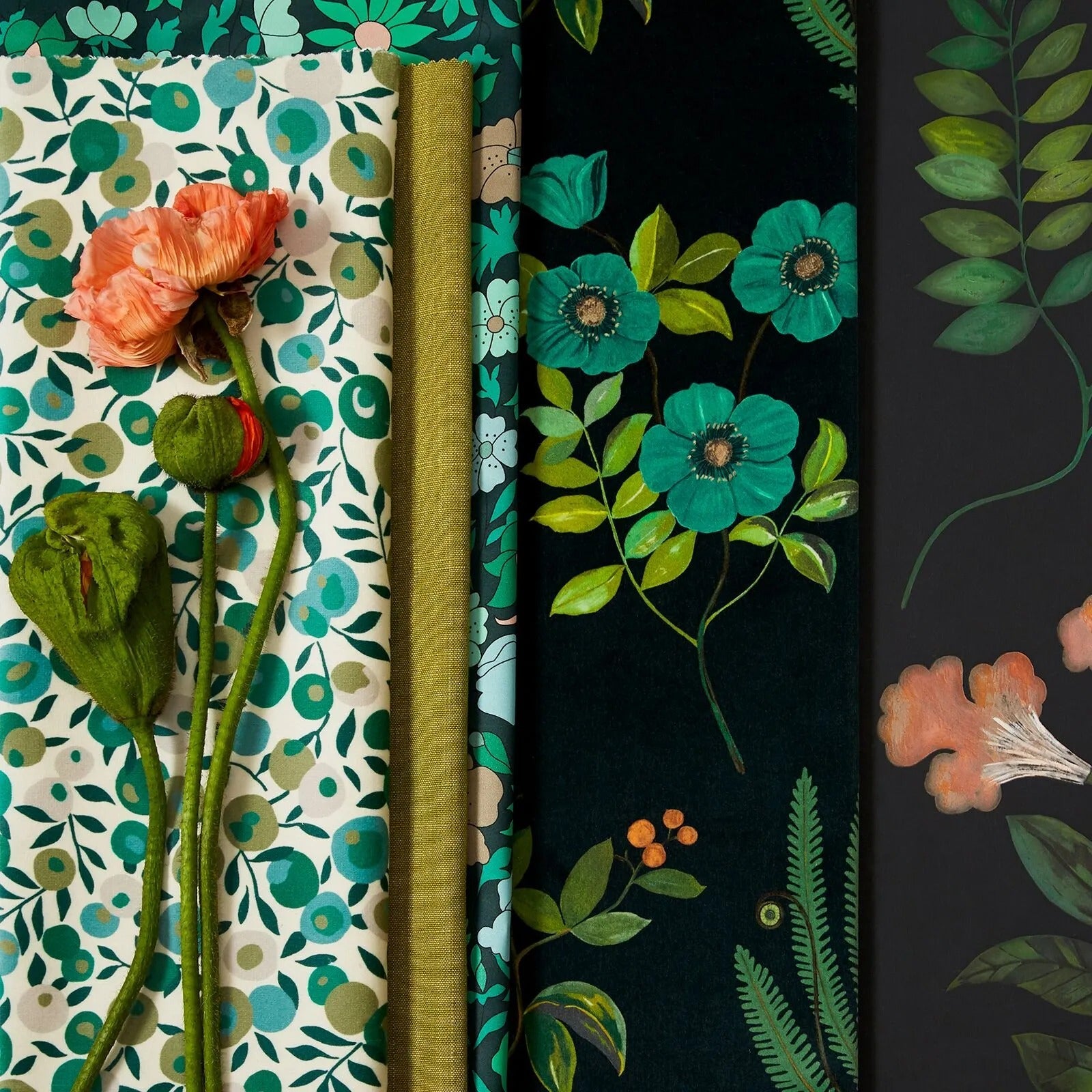 Liberty behang wallpaper tapete