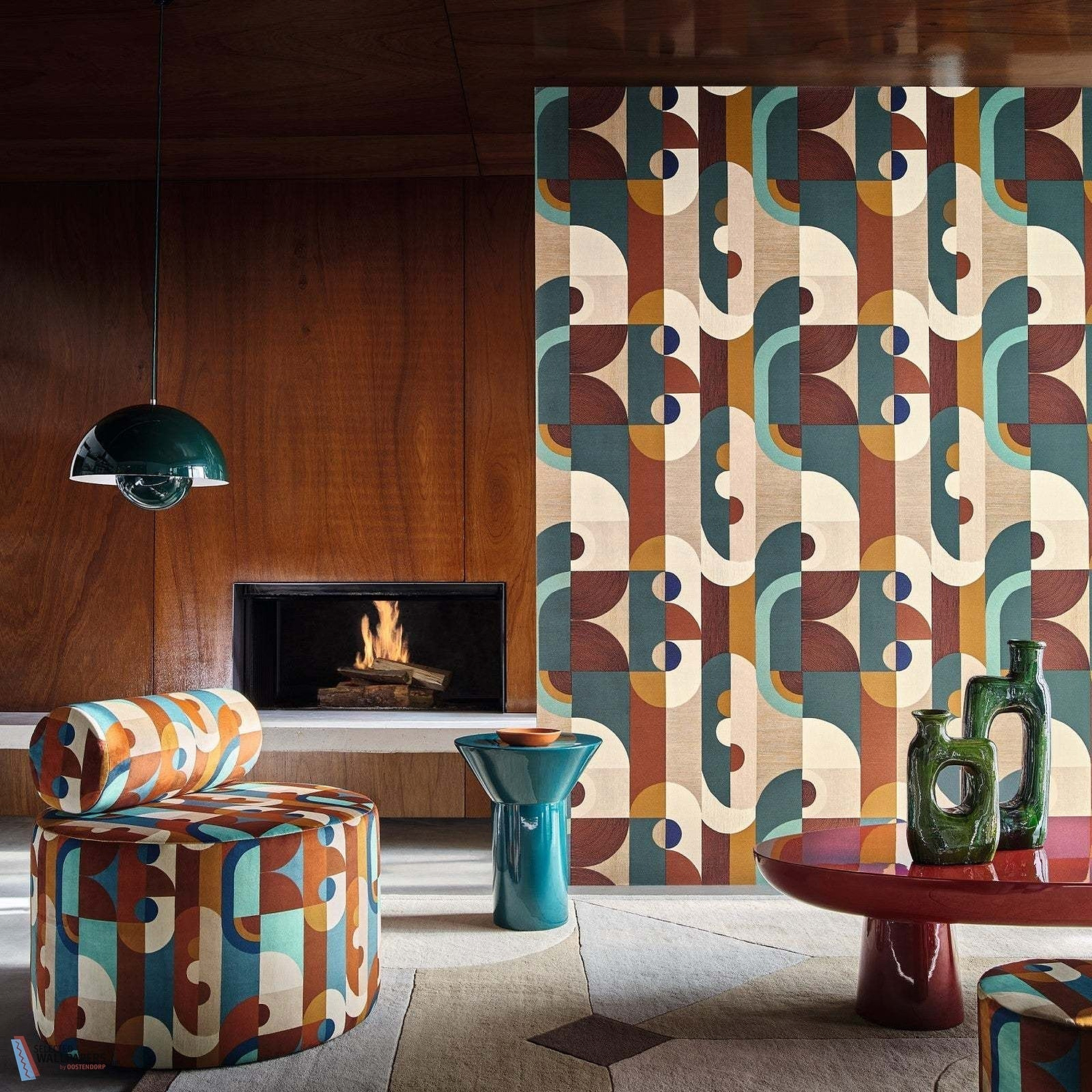 Mouvements behangcollectie Casamance Vassily behang