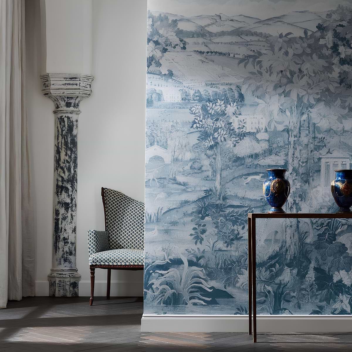 Arcadian Thames wallpaper collection Zoffany-Selected Wallpapers-Interiors