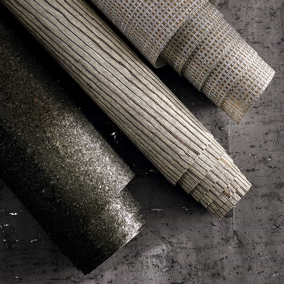 Caractere Wallcoverings wallpaper collection Zinc Textile-Selected Wallpapers-Interiors