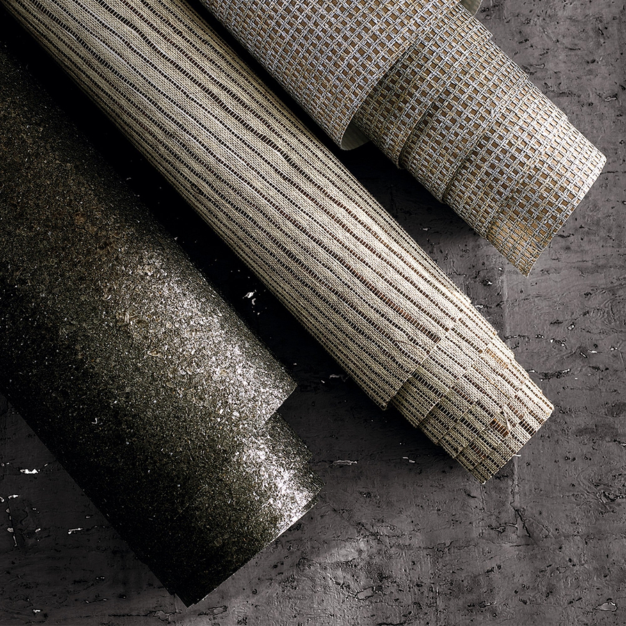 Caractere Wallcoverings behangcollectie Zinc Textile-Selected Wallpapers-Interiors