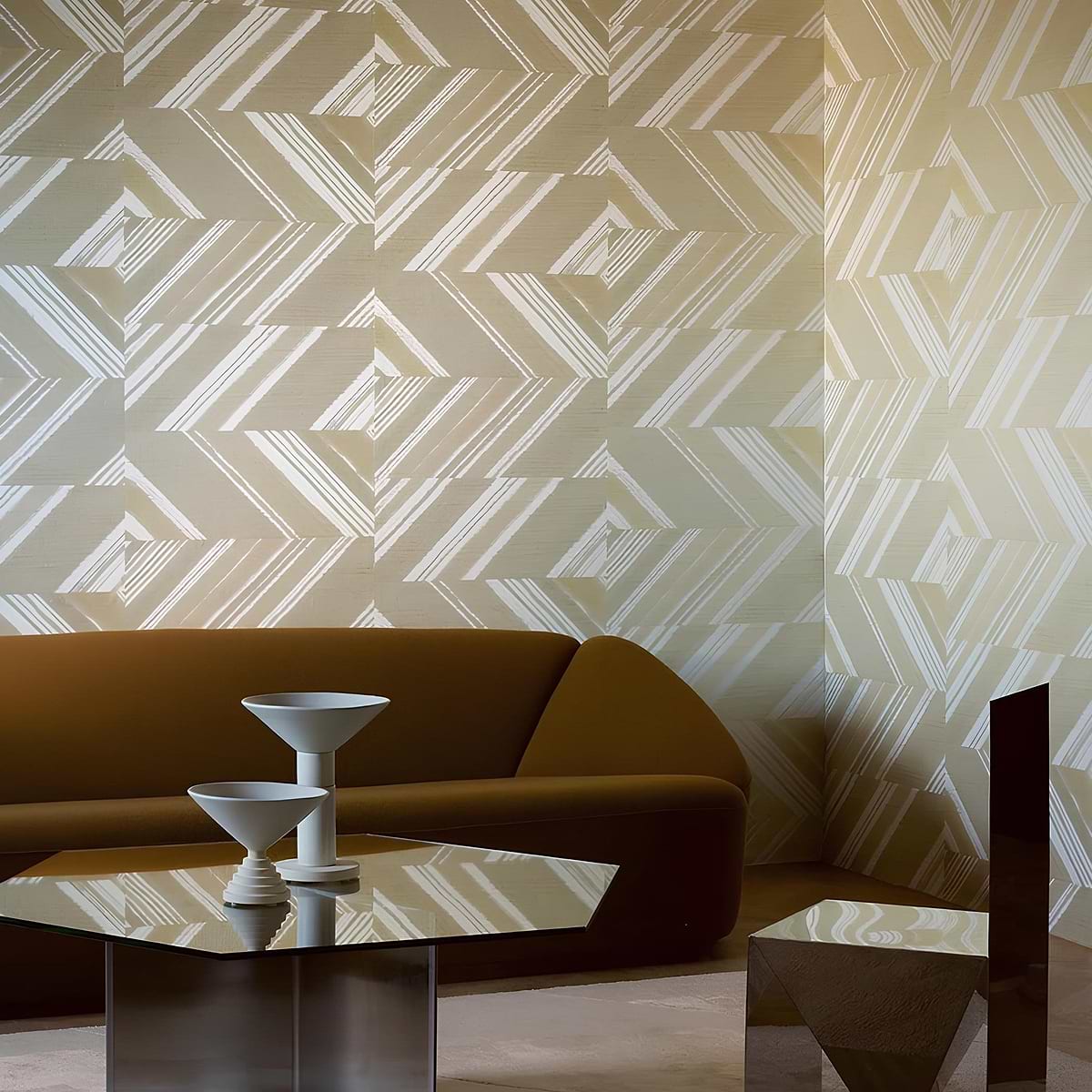Cappuccino wallpaper collection van Pierre Frey – Eigentijdse art aan de wand