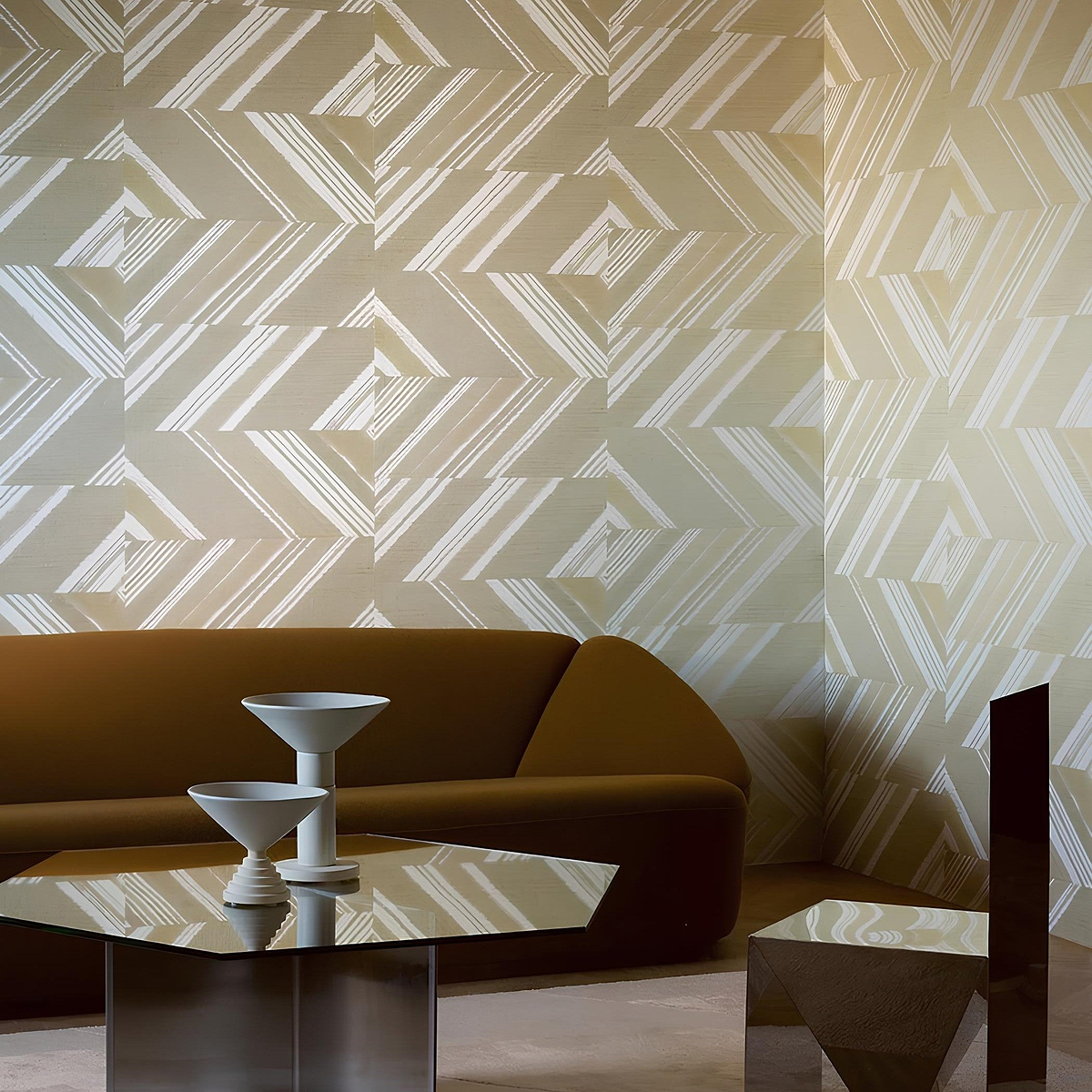 Cappuccino wallpaper collection van Pierre Frey – Eigentijdse art aan de wand