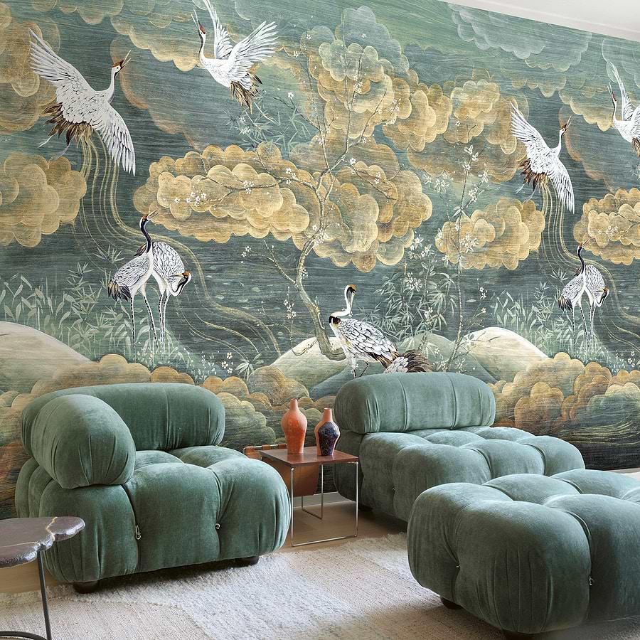 Traces behangcollectie van Masureel – Poëtische sporen van Japanse inspiratie