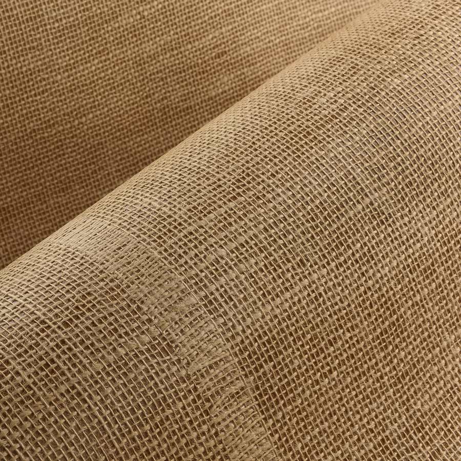 Jute behang vol natuurlijke onregelmatigheden