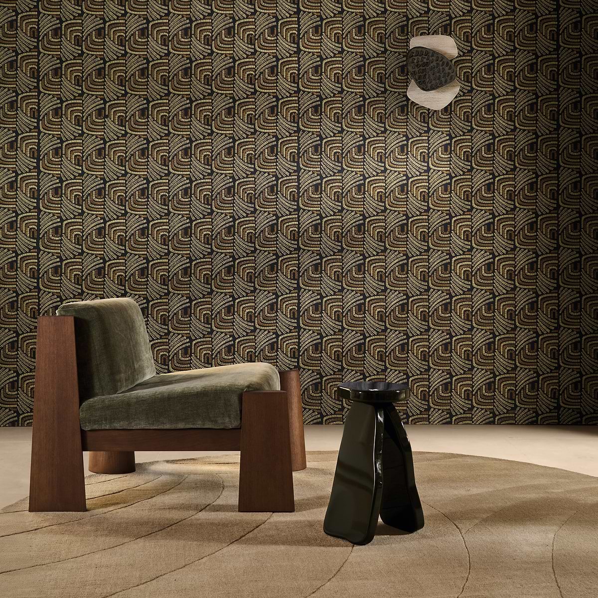 Mimbeau Tapetenkollektion van Casamance: linnen Luxus tussen zee und dennen