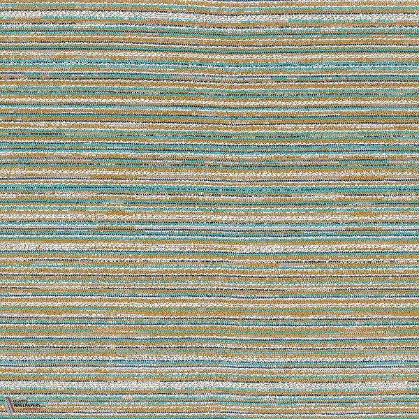 Hopi stof-Casamance-Turquoise bleu-Meter (M1)-Selected Wallpapers-Interiors