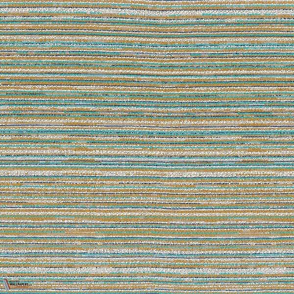 Hopi stof-Casamance-Turquoise bleu-Meter (M1)-Selected Wallpapers-Interiors