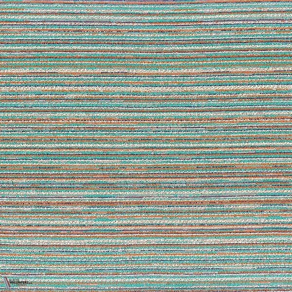 Hopi stof-Casamance-Ocre turquoise-Meter (M1)-Selected Wallpapers-Interiors