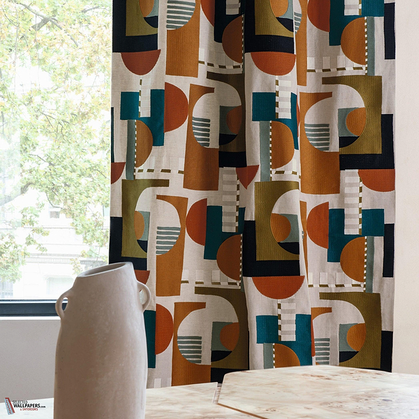 A Contretemps fabric-Casamance-Selected Wallpapers-Interiors