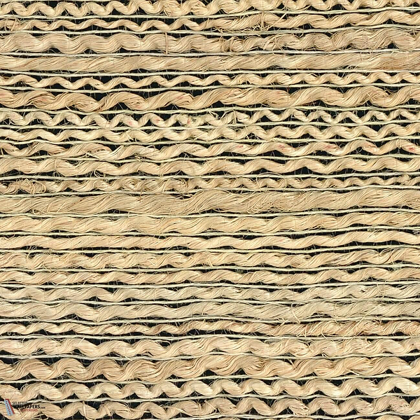 Abaca Tresse behang-CMO Paris-Naturel Noir-Rol-Selected Wallpapers-Interiors