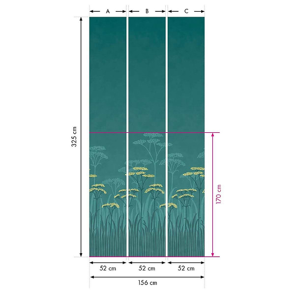 Achillea-behang-Tapete-Little Greene-Selected Wallpapers