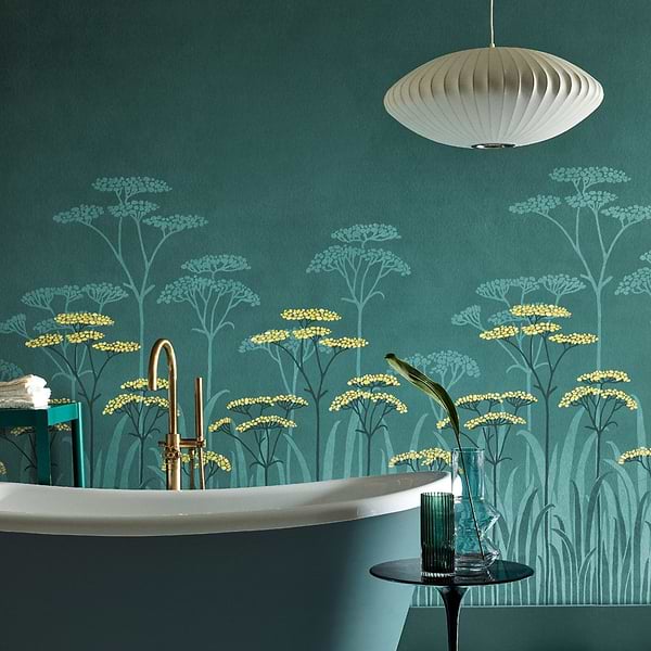 Achillea-behang-Tapete-Little Greene-Selected Wallpapers