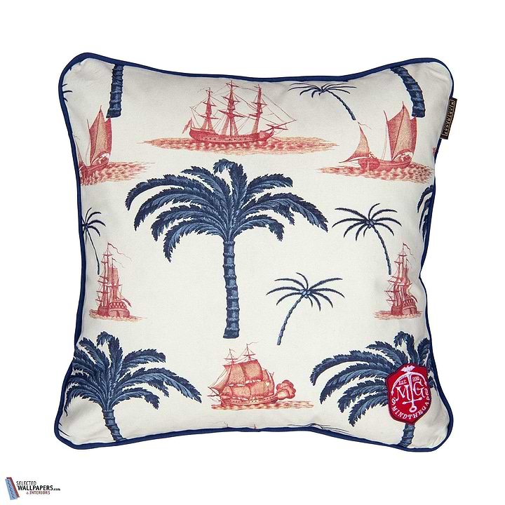 Aegean Kussen-Kussen-Mind the Gap-Kissen-Cushion-Taupe/Indigo-50 x 50 cm-Selected Interiors