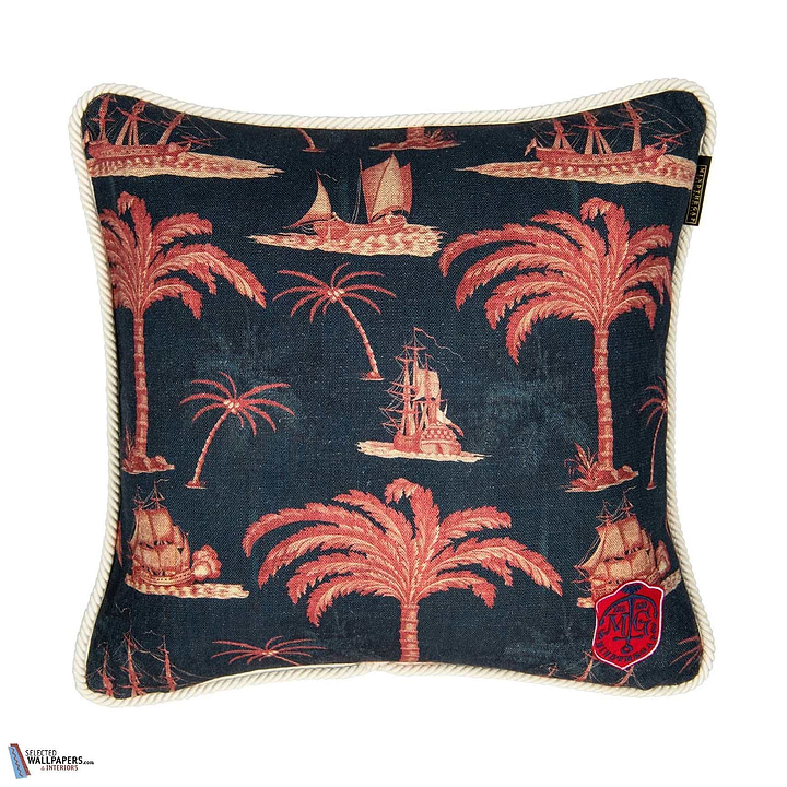 Aegean Kussen-Kussen-Mind the Gap-Kissen-Cushion-Indigo/Red-50 x 50 cm-Selected Interiors
