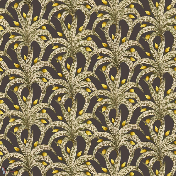 Afrika Damask behang-Cole & Son-Onyx & Citrine-Rol-Selected Wallpapers-Interiors