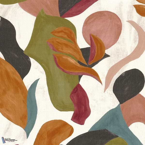 Air de Fete stof-Casamance-Kissen-Cushion-Kaki/Orange Brulee-Meter (M1)-Selected Interiors