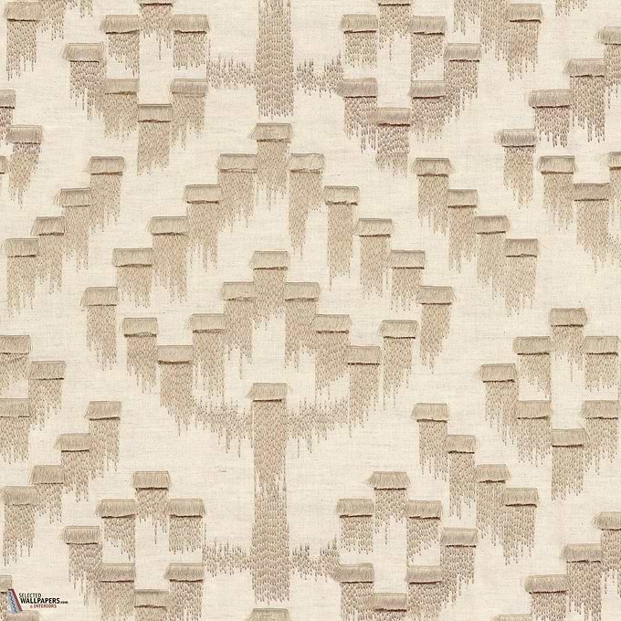 Akame stof-Casamance-Beige-Meter (M1)-Selected Wallpapers-Interiors