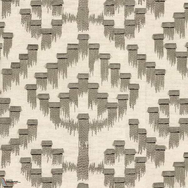 Akame stof-Casamance-Gris galet-Meter (M1)-Selected Wallpapers-Interiors